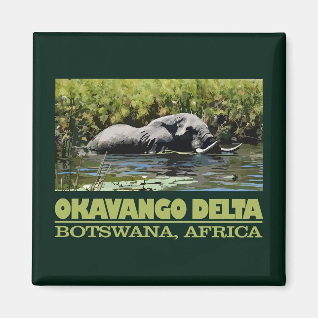 Okavango Delta Magnet (Vorne)