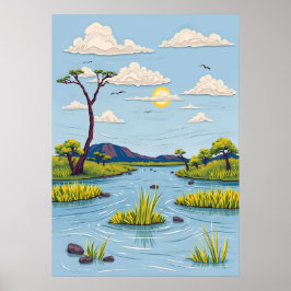 Okavango Delta Poster