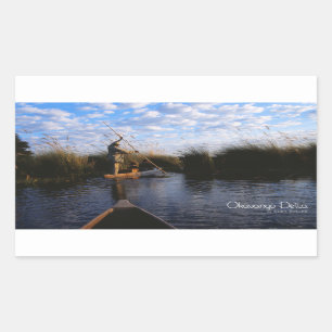 Okavango Delta Rechteckiger Aufkleber