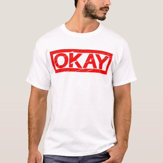 Okay Briefmarke T-Shirt (Vorderseite)