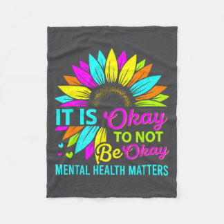 Okay Not Okay Psychische Gesundheitsbewusstseins-S Fleecedecke
