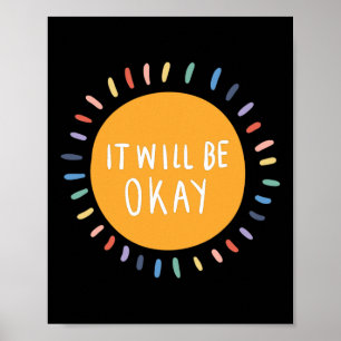 Okay psychische Gesundheitsprobleme Inspiration Poster