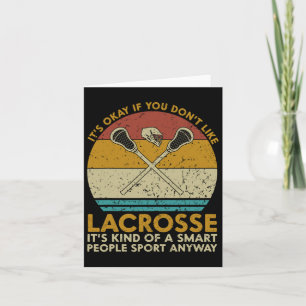 Okay, wenn du Lacrosse Funny nicht Vintag magst Karte