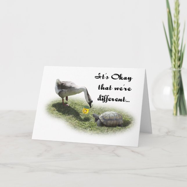 Okay, wir sind anders... karte (Vorderseite)