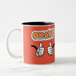Okay, zweitönige Kaffee-Tasse Zweifarbige Tasse