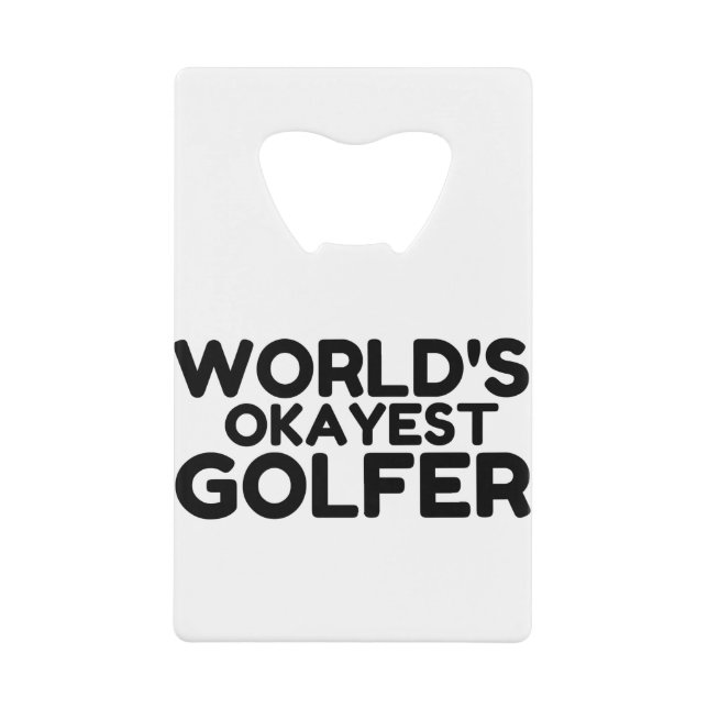 OKAYEST GOLFER GELDBEUTEL FLASCHENÖFFNER (Vorderseite)