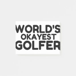 OKAYEST GOLFER POST-IT KLEBEZETTEL