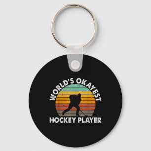 Okayester Eishockeyspieler Olympischer Eishockey-F Schlüsselanhänger