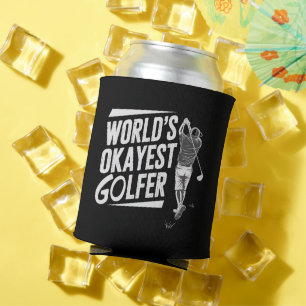Okayester Golfer der Welt Lustiger Golf Liebhaber  Dosenkühler