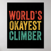 Okayester Kletterer Kletternd Wandern Vintage Re