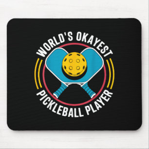 Okayester Pickleball-Spieler lustiger Pickle Ball Mousepad