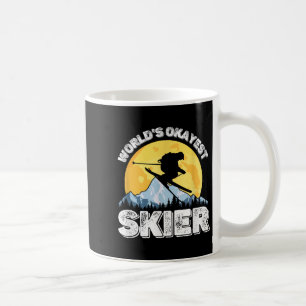 Okayester Skifahrer Retro Vintage Skiliebhaber Ski Kaffeetasse