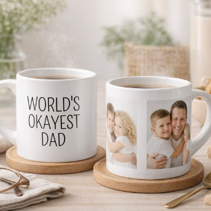 Okayester Vater der Welt Foto-Text Spezialbecher Espressotasse