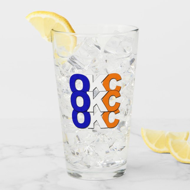 OKC THUNDER GLAS (Vorderseite Ice)