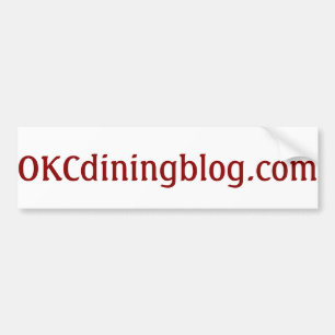 OKCdiningblog.com kein Flaum Autoaufkleber