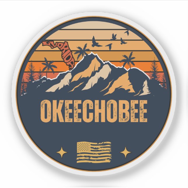 Okeechobee, Florida Aufkleber (Vorderseite)