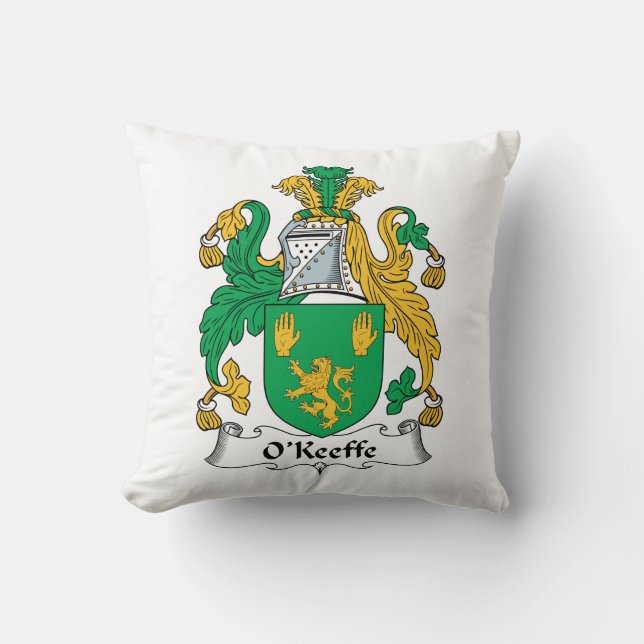 O'Keefe-Familienwappen Kissen (Vorderseite)