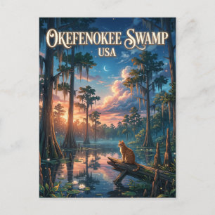 Okefenokee-Sumpf USA Postkarte