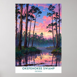 Okefenokee Swamp, Georgien Poster