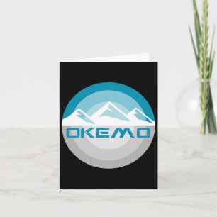 Okemo Berg Vermont Retro Vintage Snowboard Ski Karte