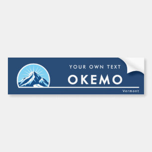 Okemo Vermont Bergskigebiet Autoaufkleber