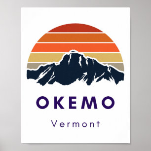 Okemo Vermont Skifahren Snowboarden Wanderer Gesch Poster