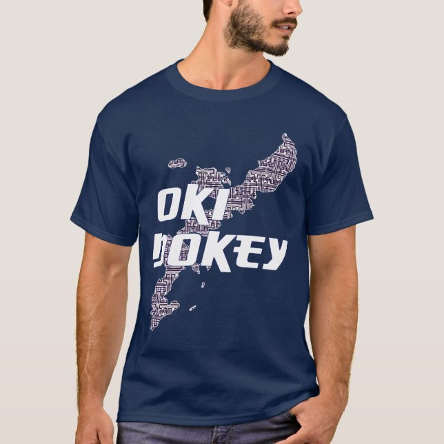 Oki Dokey Indigo T-Shirt (Vorderseite)
