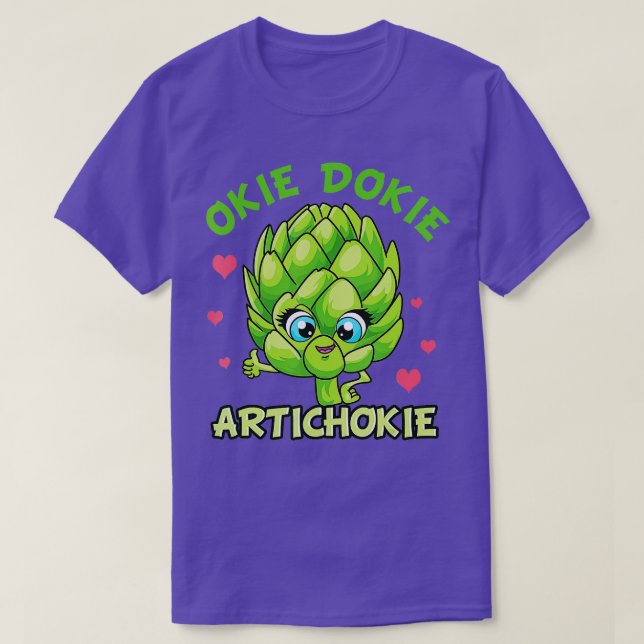 Okie Dokie Artichokie Niedlich Artichoke Green Foo T-Shirt (Design vorne)