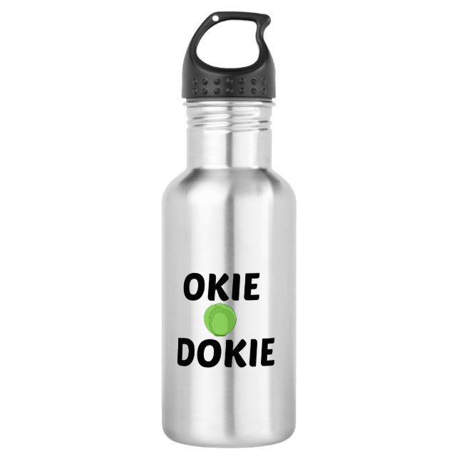 OKIE DOKIE EDELSTAHLFLASCHE (Vorderseite)
