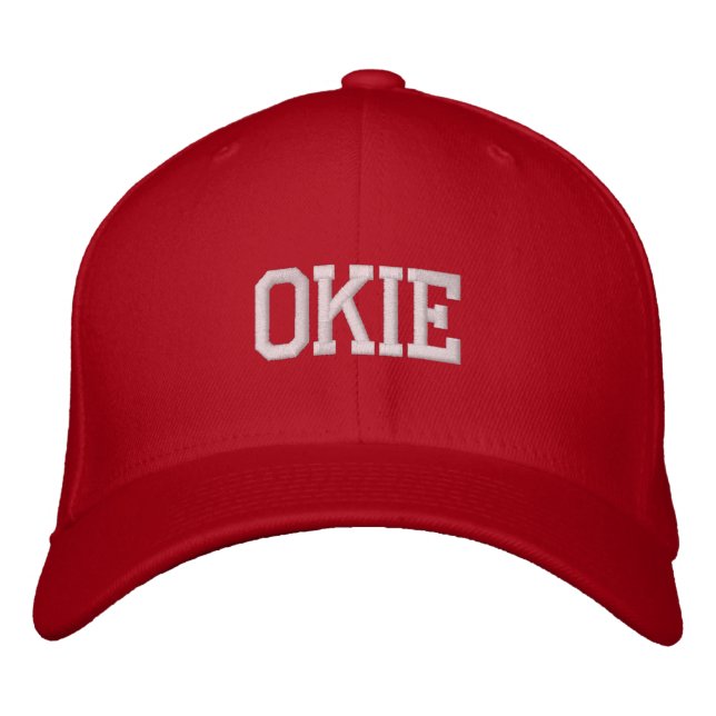   OKIEEMBROIDERIERTE BASEBALL-GAP BESTICKTE BASEBALLKAPPE (Vorderseite)
