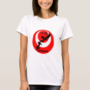 Okinawa Flag und Map Design. Lady-T - Shirt