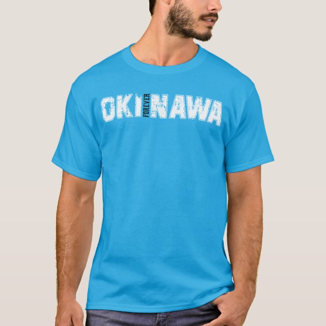 Okinawa Forever T - Shirt der Männer (Vorderseite)