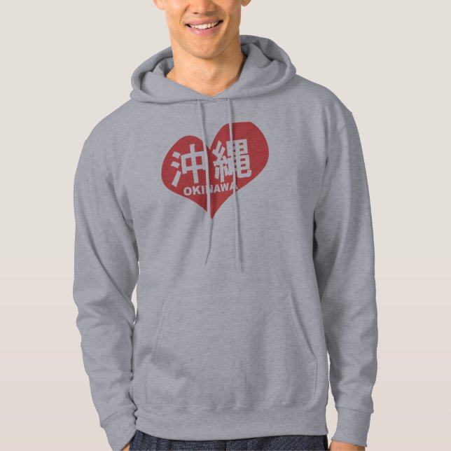 Okinawa-Herz-Kapuzenpulli Hoodie (Vorderseite)