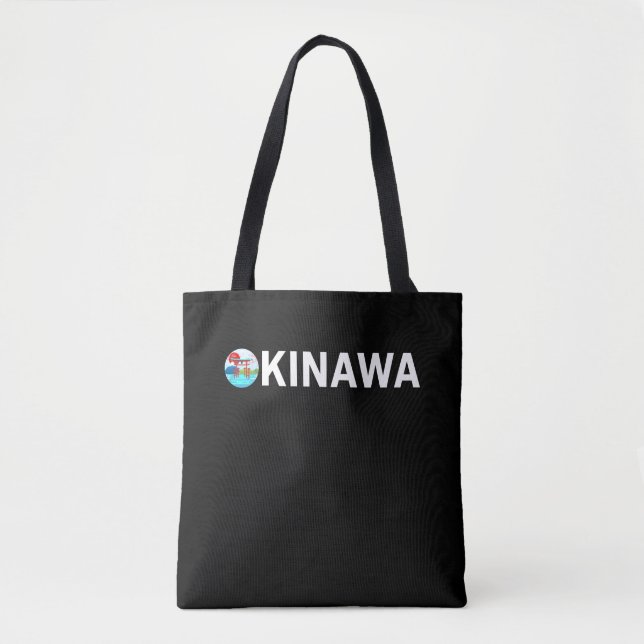 Okinawa Japan Kunst Japanisches Kirschblossom Tasche (Vorderseite)