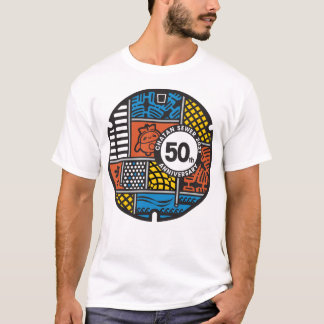 Okinawa Kanaldeckel-Design T-Shirt