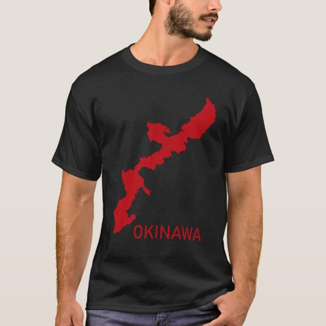 Okinawa Men's (Okinawa Karte) T - Shirt (Vorderseite)