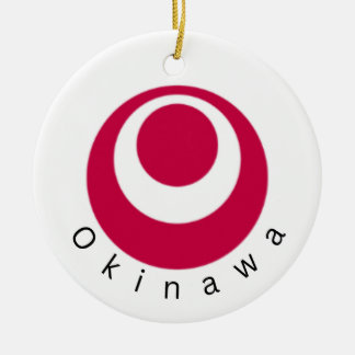 Okinawa-Nationalflagge Keramik Ornament