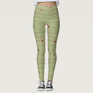 Okinawa Rail Bird Nahtloses Muster - Elegante Wild Leggings