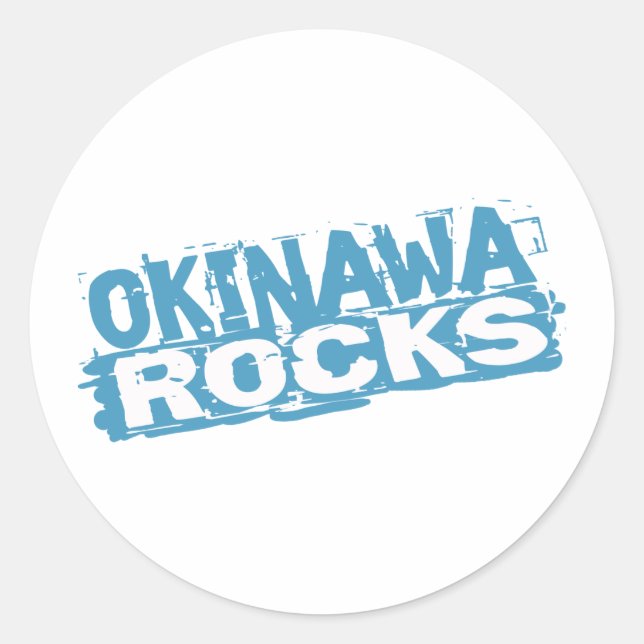 Okinawa Rocks Sticker (Vorderseite)