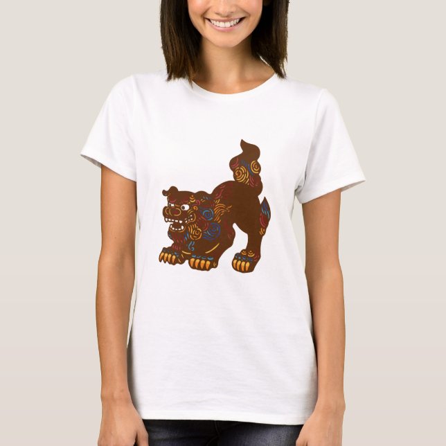 Okinawa Shisa Ladys T - Shirt (Vorderseite)