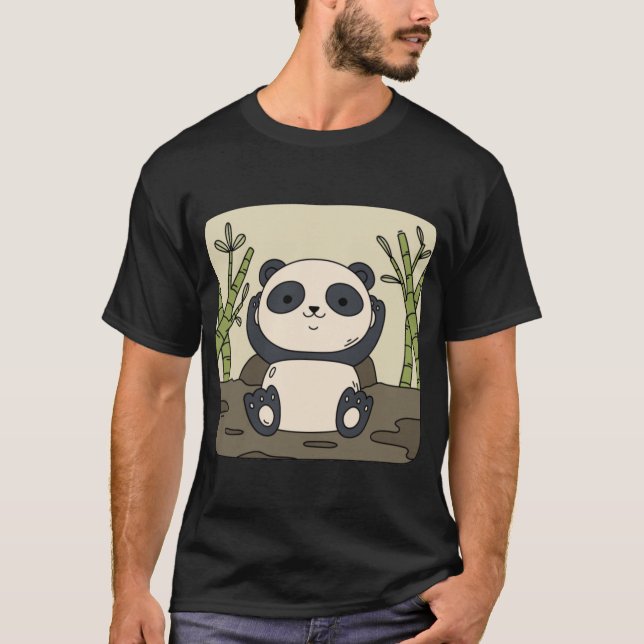 Okkotsu yuta Niedlich Panda T-Shirt (Vorderseite)