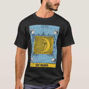 Okkult Baphomet Tarotkarte Der Mond Teufel Gothic  T-Shirt