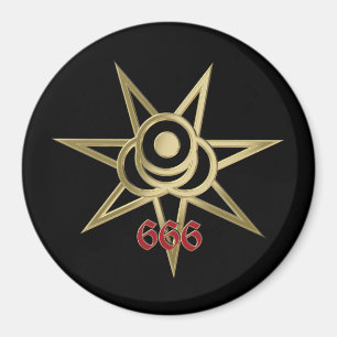 Okkulter Septagramm Magnet