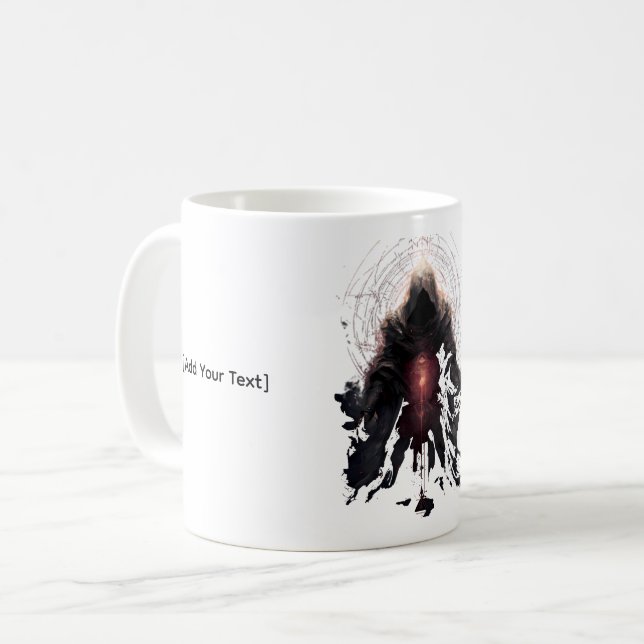 Okkultes Figur-Dunkle Kunst Kaffeetasse (Vorderseite Links)