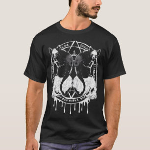 Okkultes Ritualkreis Mystische Vertraut Katzen & S T-Shirt