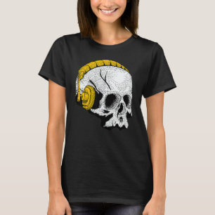 Okkultismus-Magie-Totenkopf-DJ-Kopfhörer 1 T-Shirt
