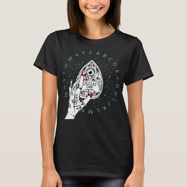 Okkultistag, Spirituosenplanchette T-Shirt (Vorderseite)