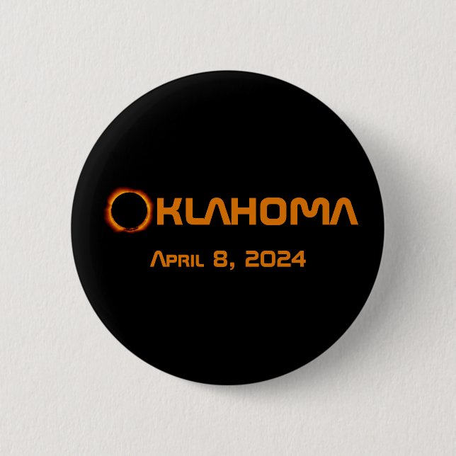 Oklahoma 2024 Gesamtsolare Button (Vorderseite)