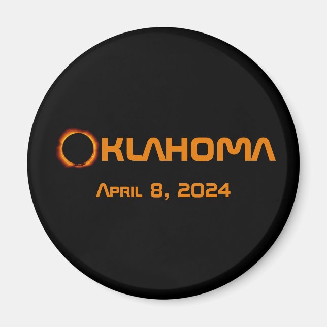 Oklahoma 2024 Gesamtsolare Magnet (Vorne)