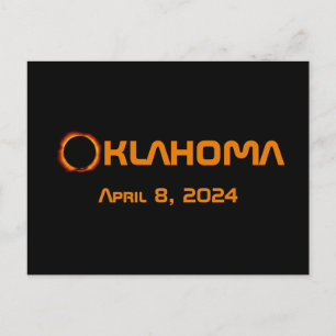 Oklahoma 2024 Gesamtsolare Postkarte